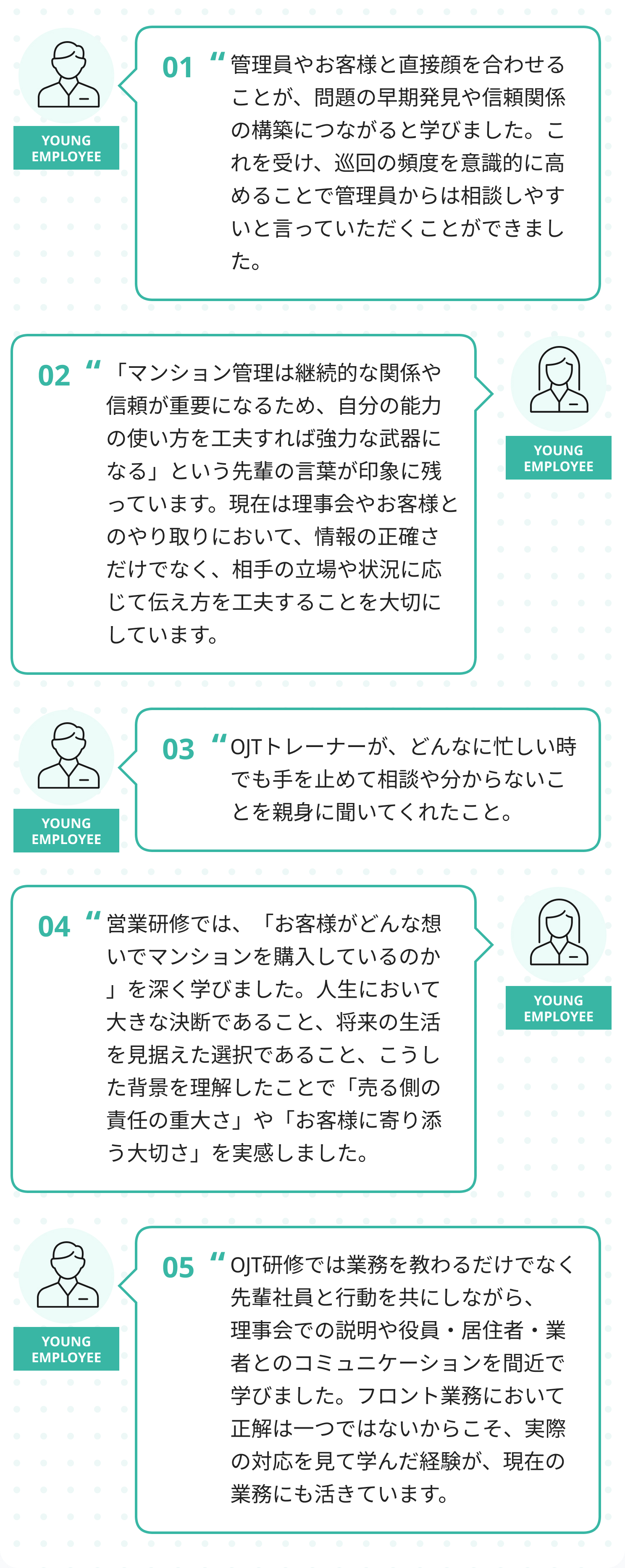 研修中で印象に残っているエピソードは？の答え